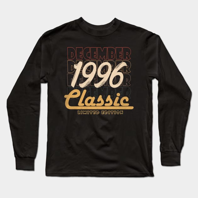 december 1996 birthday Long Sleeve T-Shirt by BizZo